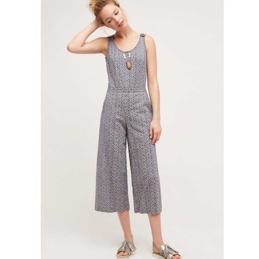 Anthropologie | Elevenses Chambray Jumpsuit